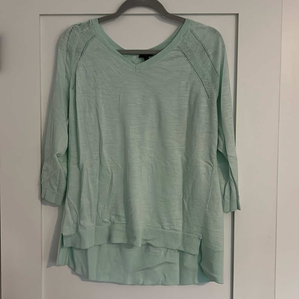 Talbots v neck cotton sweater size 1x